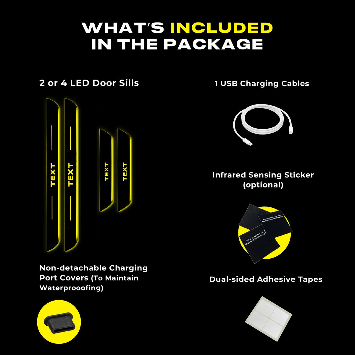 LED Door Light Pedals
