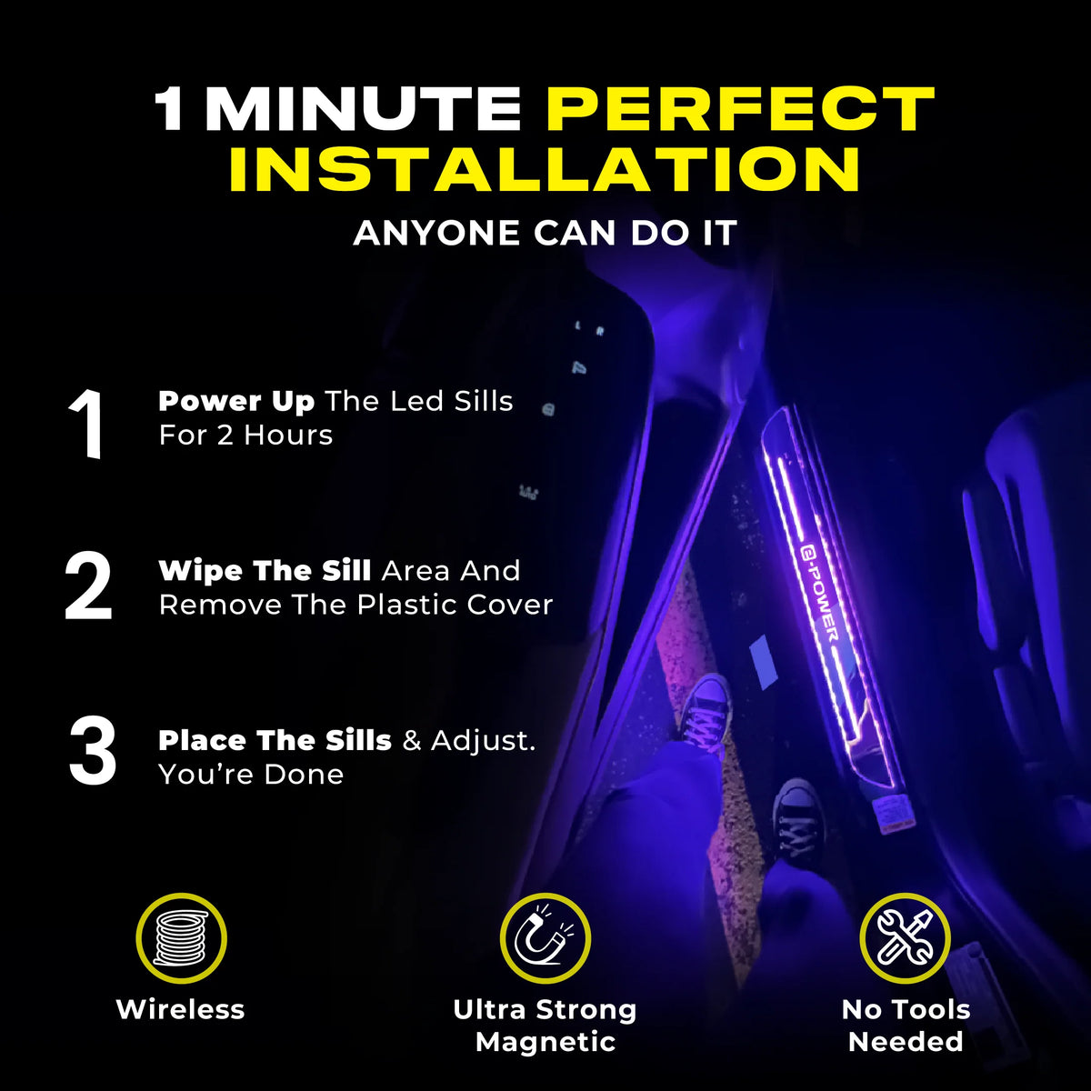 LED Door Light Pedals